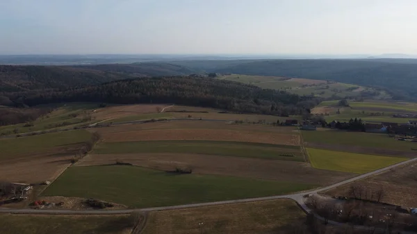 Egyedülálló Táj Dél Rhoenben Naturepark Fekete Hegység — Stock Fotó