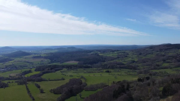 Unikt Landskap Int Södra Rhoen Naturepark Black Mountains — Stockfoto