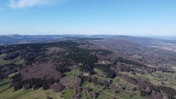 Egyedülálló Táj Dél Rhoenben Naturepark Fekete Hegység — Stock Fotó