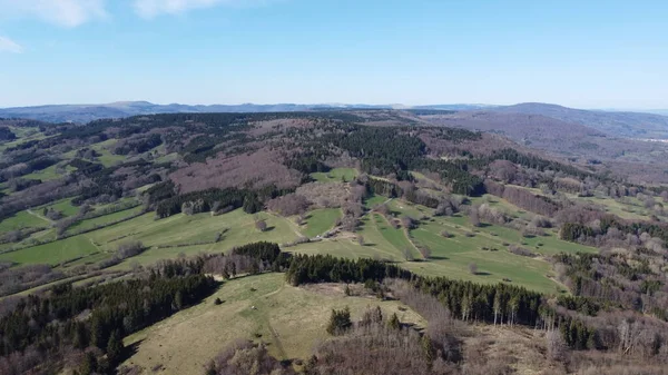 Paisaje Único Int Sur Rhoen Montañas Naturepark Negro —  Fotos de Stock