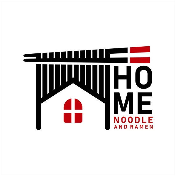 Logo Noodles House Designem Tyčinek Pro Ramen Shop — Stockový vektor