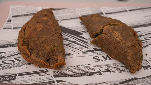 Empanadillas Con Harina Sarraceno Para Celiacos Veganos Sin Gluten Rellenas — Foto de Stock