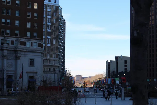 Philadelphia Banliyöler Washington Kavşağı Yeni Umut Bomans Tepesi Kulesi Çiçek — Stok fotoğraf