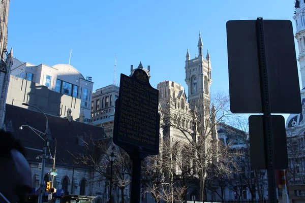 Philadelphia Banliyöler Washington Kavşağı Yeni Umut Bomans Tepesi Kulesi Çiçek — Stok fotoğraf