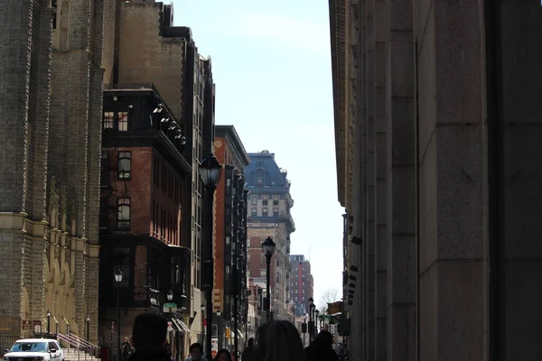 Filadelfia Przedmieścia Ulice Ratusz Chinatown — Zdjęcie stockowe