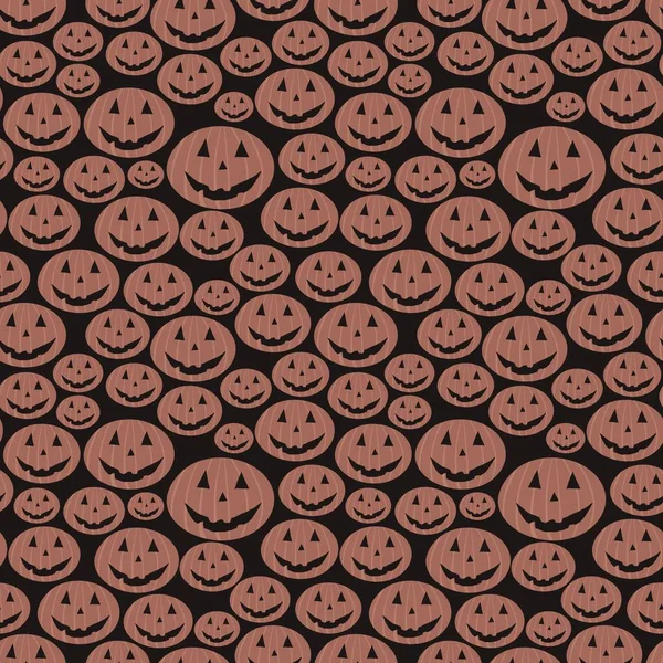 Quadratische Abbildung Viele Orange Halloween Lachende Kürbisse Auf Schwarzem Hintergrund — Stockfoto