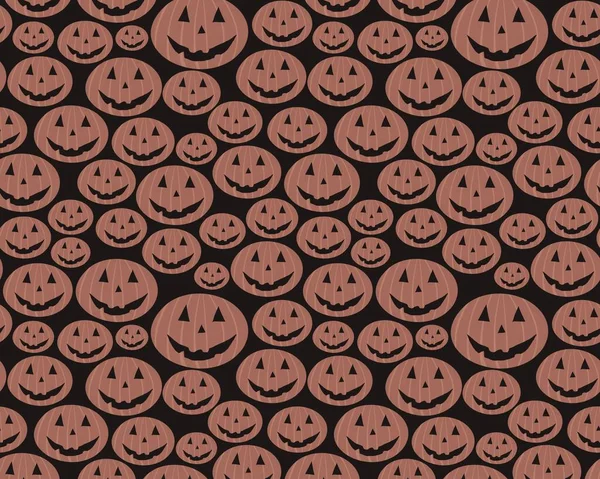 Ilustración Abstracta Horizontal Muchas Calabazas Halloween Miedo Sobre Fondo Oscuro Imagen de stock