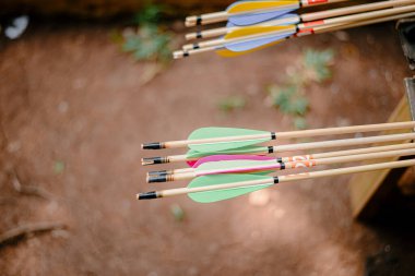 Pratik için kullanılan bir ok