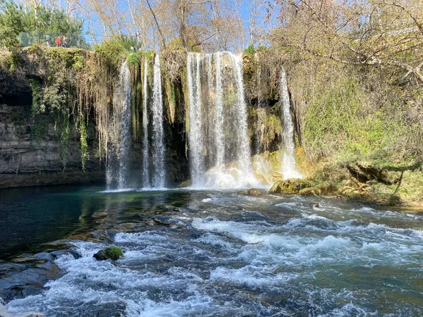 Wasserfall Der Stadt Antalya — Stockfoto