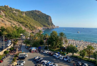 Alanya 'daki Kleopatra plajı manzarası