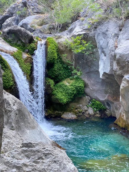Pequena Cachoeira Sapadere Canyon — Fotografia de Stock