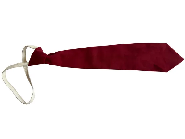 Beyaz arka plan üzerinde izole kırmızı kravat