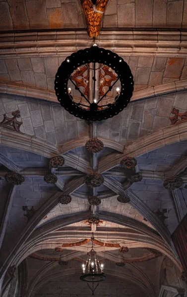 Interno Della Cattedrale Viseu Dove Può Vedere Suo Ornamento — Foto Stock