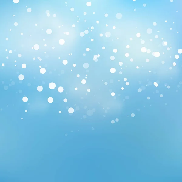 Fond Hiver Abstrait Avec Flocons Neige Particules Noël Poussière Étoiles — Image vectorielle