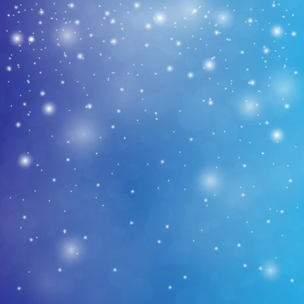 Blauer Hintergrund Mit Bokeh Silvester Schneesturm Schnee Hintergrund Blauer Weihnachtsschnee — Stockvektor