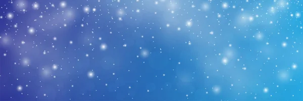 可爱的冬日 许多雪花飘落的背景 冬季抽象模板设计 冬季背景图 蓝色背景图 冬季背景图和墙纸 — 图库照片