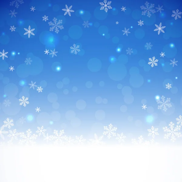 Snowflakes Background Winter Weather Silver Bokeh Christmas Background Snow Flakes — Stock Fotó