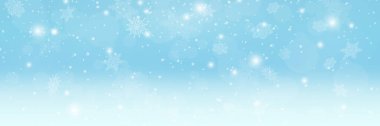 Güzel bir kış günü. Düşen birçok kar tanesinin arka planı. Kış soyut şablon tasarımı. Kış mevsimi kapağı ve duvar kağıdı için mavi arka planda kar taneleri elementleri olan kış arkaplanı.