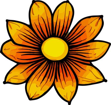 Beyaz arka plandaki güzel çiçek gül, çiçek, vektör