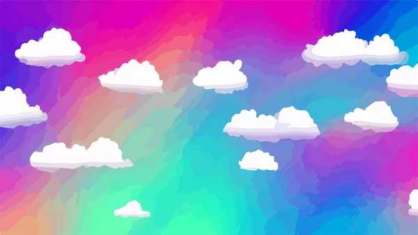 Gradient Flou Abstrait Papier Peint Nuages Colorés Illustration Vectorielle — Image vectorielle