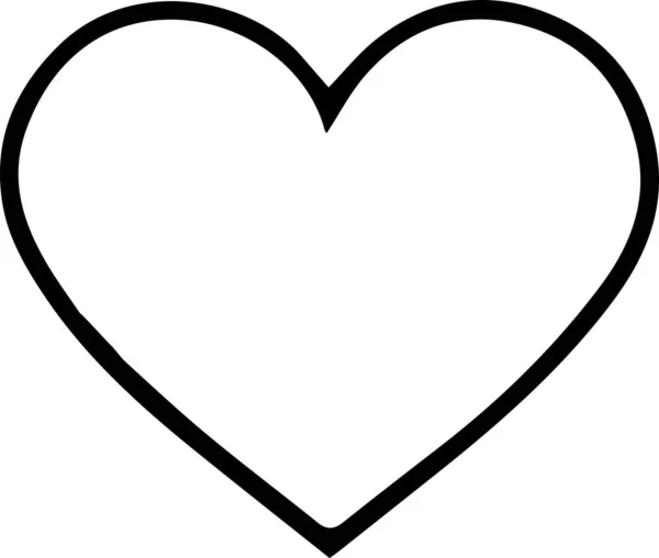Herz Symbol Der Liebe Und Valentinstag Ikone Isoliert Vektorillustration — Stockvektor