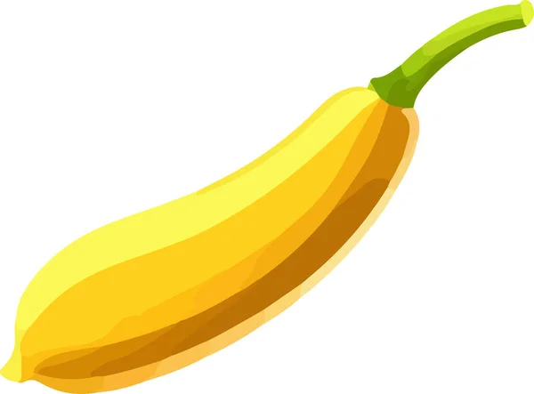 Icône Banane Icône Banane Vectorielle Icône Banane Plate Illustration Vectorielle — Image vectorielle