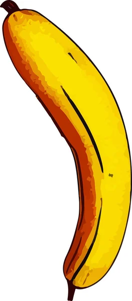 Ícone Banana Ícone Banana Vetorial Ícone Banana Plana Ilustração Vetorial — Vetor de Stock