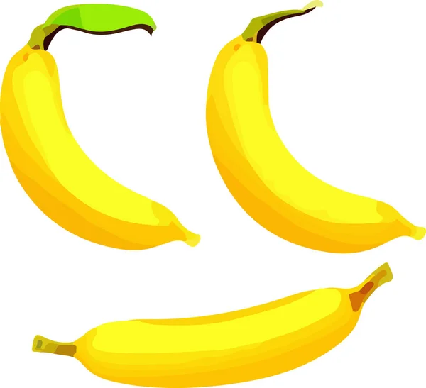 Icona Banana Icona Banana Vettoriale Icona Banana Piatta Illustrazione Vettoriale — Vettoriale Stock
