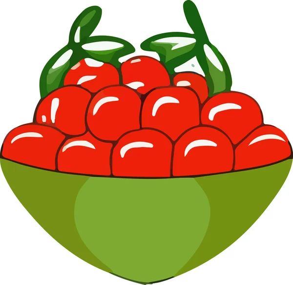 新鲜番茄的病媒图解 矢量说明 — 图库矢量图片