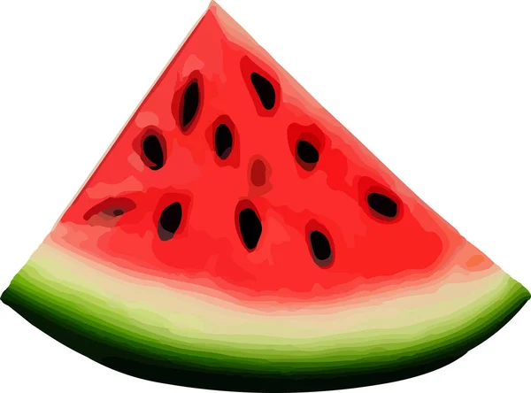 Vektor Wassermelone Fruchtillustration Gesundes Lebensmitteldesign Vektorillustration — Stockvektor