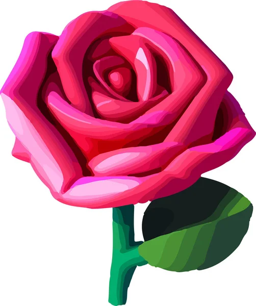 Rosa Poligonal Abstrata Baixo Poli Ilustração Ilustração Vetorial —  Vetores de Stock