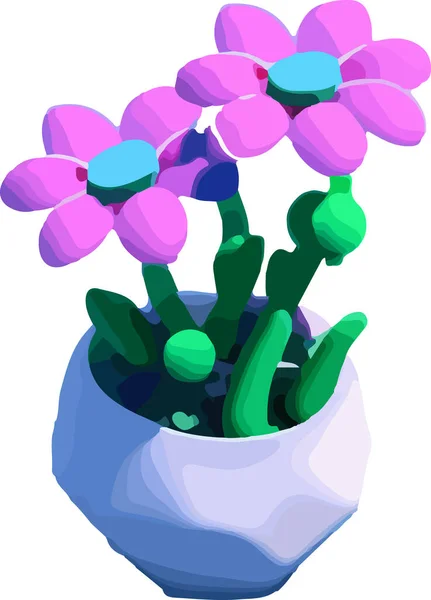 Design Für Bunte Blumen Illustration Vektorillustration — Stockvektor