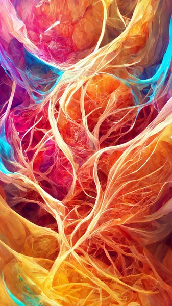 Gradient blob abstract glow background 3D illustration