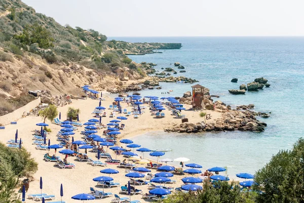 View Konnos Bay Beach Protaras Cyprus Summer Vacation Holiday Cyprus — Fotografia de Stock