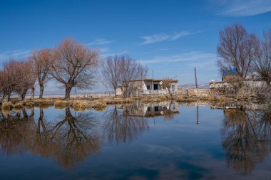 Develi 'de güzel yansıma, Kayseri. Sultan Sazligi ya da Sindelhoyuk olarak bilinir..