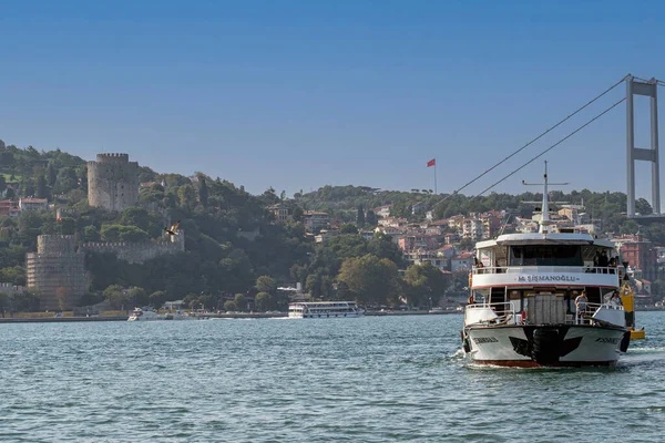 Turecko Istanbul 2022 Srpna Panoramatický Výhled Moře Istanbulu — Stock fotografie