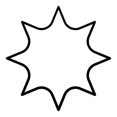 Sketch star. Cute star shape, black starburst doodle sign for christmas decoration isolated