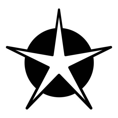 Sketch star. Cute star shape, black starburst doodle sign for christmas decoration isolated