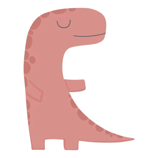 Cute dinosaur. Cartoon dinos, dinosaur colorful isolated character. Tyrannosaurus, triceratop, pterodactyl. Funny prehistoric animal, vector collection for kids — Image vectorielle