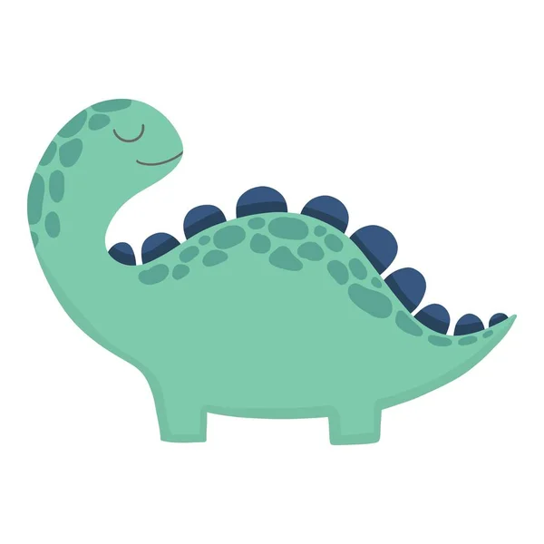 Cute dinosaur. Cartoon dinos, dinosaur colorful isolated character. Tyrannosaurus, triceratop, pterodactyl. Funny prehistoric animal, vector collection for kids — Image vectorielle