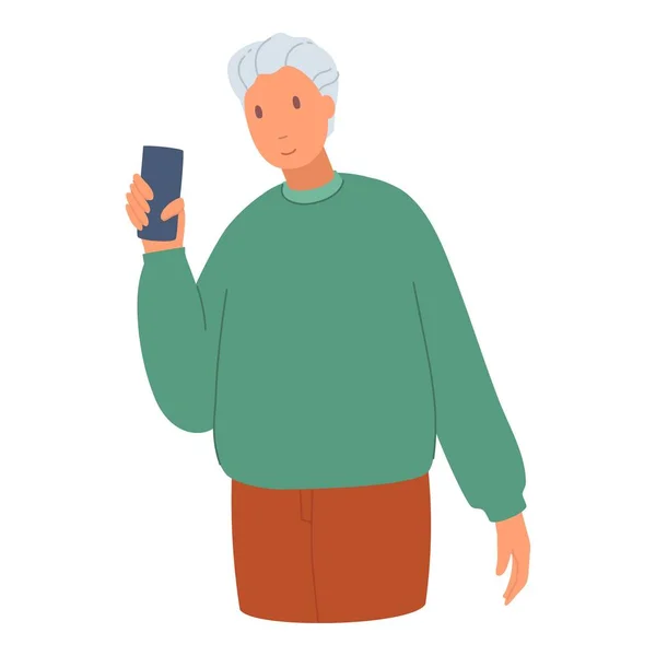 Human looking smartphone. People using mobile phone, person social media communication, smart man talk cellphone woman internet chat message telephone vector illustration. Human with mobile phone — ストックベクタ