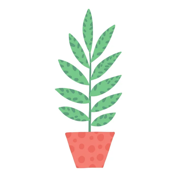 Tropical house plant pot. Ficus, monstera, protea, pellaea, succulent in various pot, vase. Scandinavian cozy home decor. Flat vector cartoon illustration isolated on white background — Stock Vector
