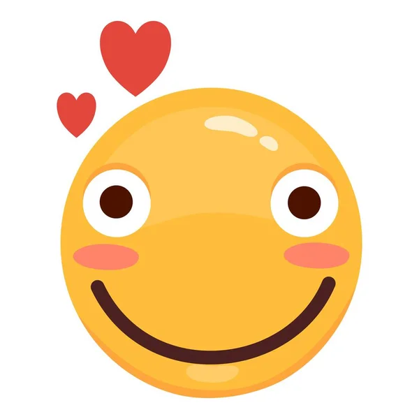 Cute modern Emoji. Joyful, sad and love emoticons. Yellow emotional faces. symbol for your design — Archivo Imágenes Vectoriales