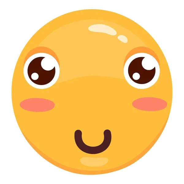 Niedliche moderne Emojis. Freudige, traurige und liebevolle Emoticons. Gelbe emotionale Gesichter. Symbol für Ihr Design — Stockvektor