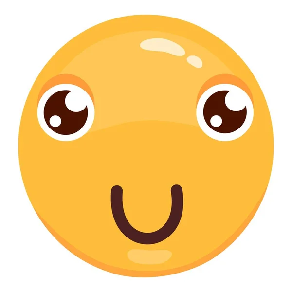 Cute modern Emoji. Joyful, sad and love emoticons. Yellow emotional faces. symbol for your design — Archivo Imágenes Vectoriales