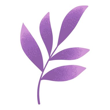 Egzotik tropikal yaprak karikatür vektörü. Yaz yaprağı