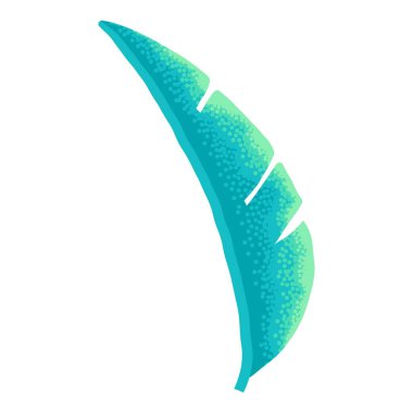 Egzotik tropikal yaprak karikatür vektörü. Yaz yaprağı