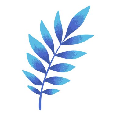 Egzotik tropikal yaprak karikatür vektörü. Yaz yaprağı