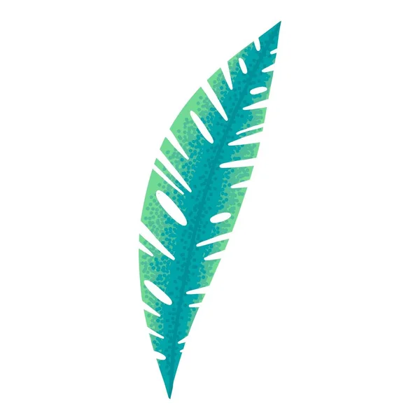 Egzotyczny wektor ikony liści tropikalnych. Liść letni — Wektor stockowy