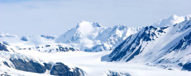 Alaska 'daki karlı dağ tepeleri